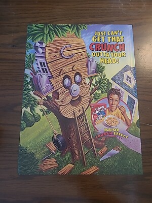 Cap'n Crunch Cereal Vintage Print Ad 1994 8x11 Great To Frame   