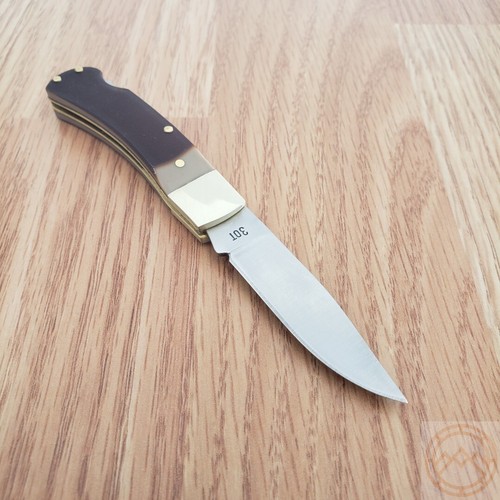 Schrade Old Timer Folding Knife Stainless Steel Blade Sawcut Delrin Handle 3OT - Picture 8 of 16