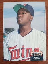 LENNY WEBSTER MINNESOTA TWINS 1992 TOPPS STADIUM CLUB BASEBALL CARD #183