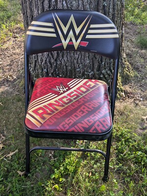 2019 WWE WWF Ringsider Black Folding Chair Wrestling 662206 FC 604