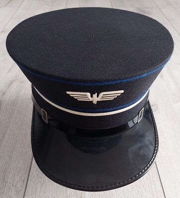 Railwayman's cap hat, size EU 56, US 7, 1960s VTG, used, SBB CFF FFS Switzerland