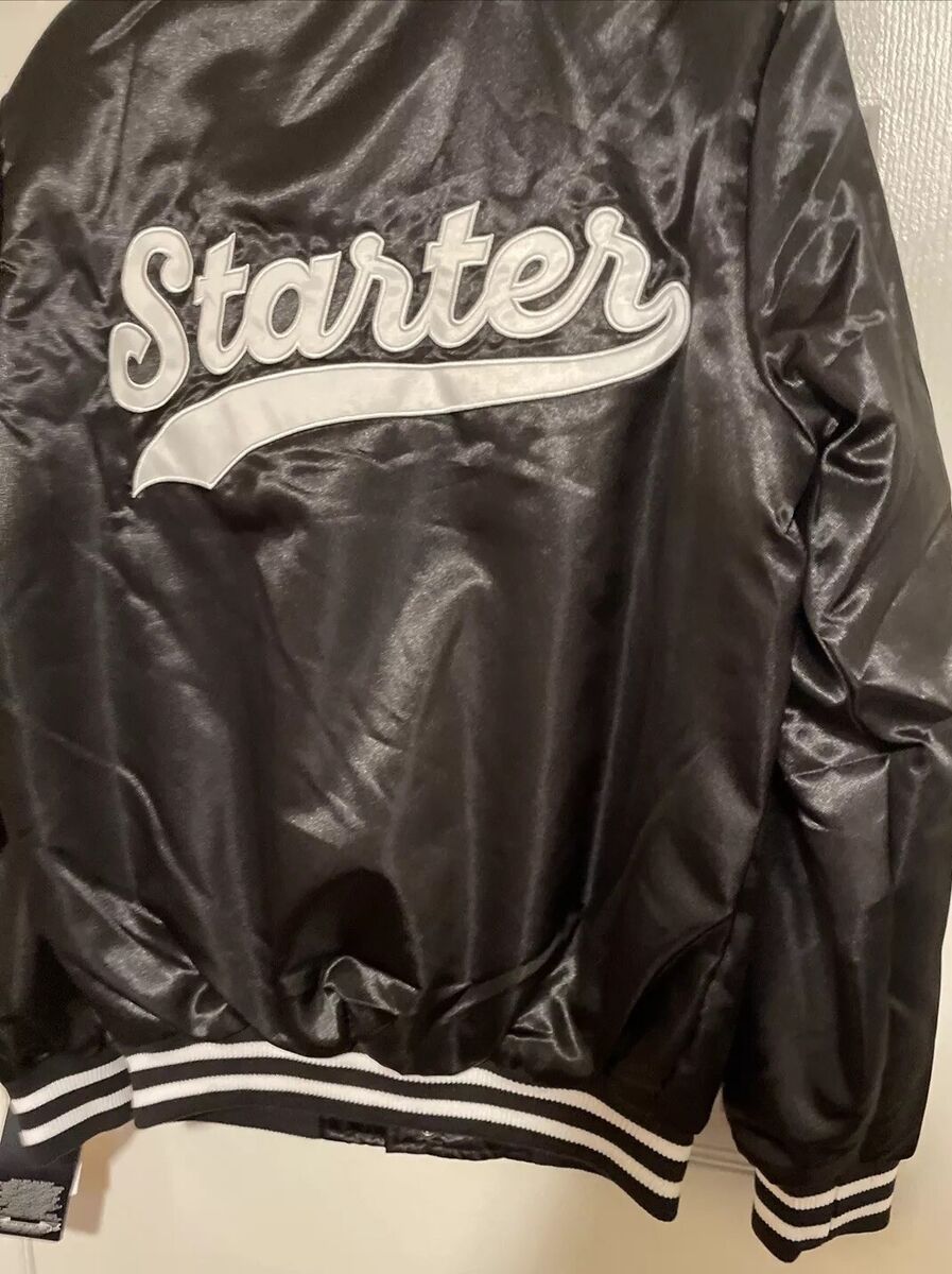 Starter Brand Mens L Satin Red Varsity Bomber Jacket Starter Brand Mens L Satin Red Varsity Bomber Jacket