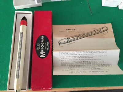 Vintage The New Precision Mile-O-Graph Mileage Measurer, Original Box b392