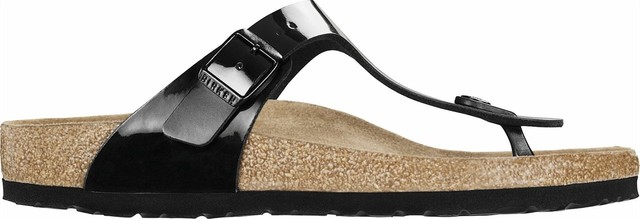 birkenstock gizeh black patent