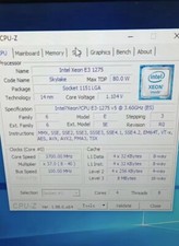 Intel Xeon e3-1275 v5 QS version 8mb 3.60ghz quad core socket lga1151 processor-