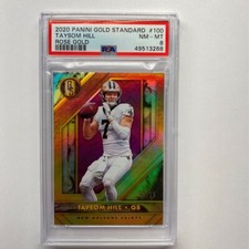 Taysom Hill Panini Gold Standard Rose Gold 2020 #100 PSA 8 NM-MT /25 Saints
