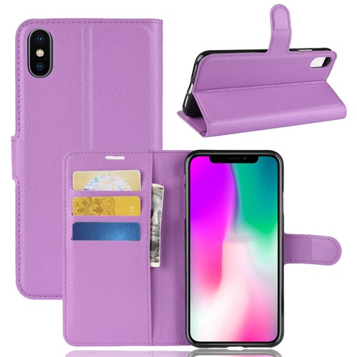 Für iPhone X/XS Flip Slots Wallet Soft Case/Cover/Kartenhalter Ständer Etui - Bild 28 von 54