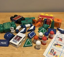 VTG 1987 Kidstar Imaginetics Learning Blocks Animal Turnarounds Cars 40 Pieces