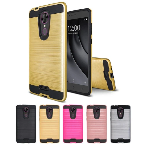 For Coolpad RevvL Plus Hard Metal Brushed Shockproof Rugged Box TPU Hard Case