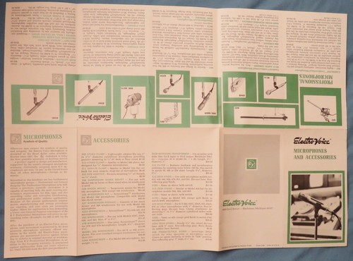 ELEKTROSPRACHMIKROFONE & ZUBEHÖR PRODUKT HANDELSBROSCHÜRE 1140 1960ER-70ER - Bild 3 von 4
