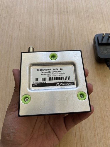 HDHomeRun FLEX 4K External TV Tuner HDFX-4K W/ Power Adapter - Photo 8/10