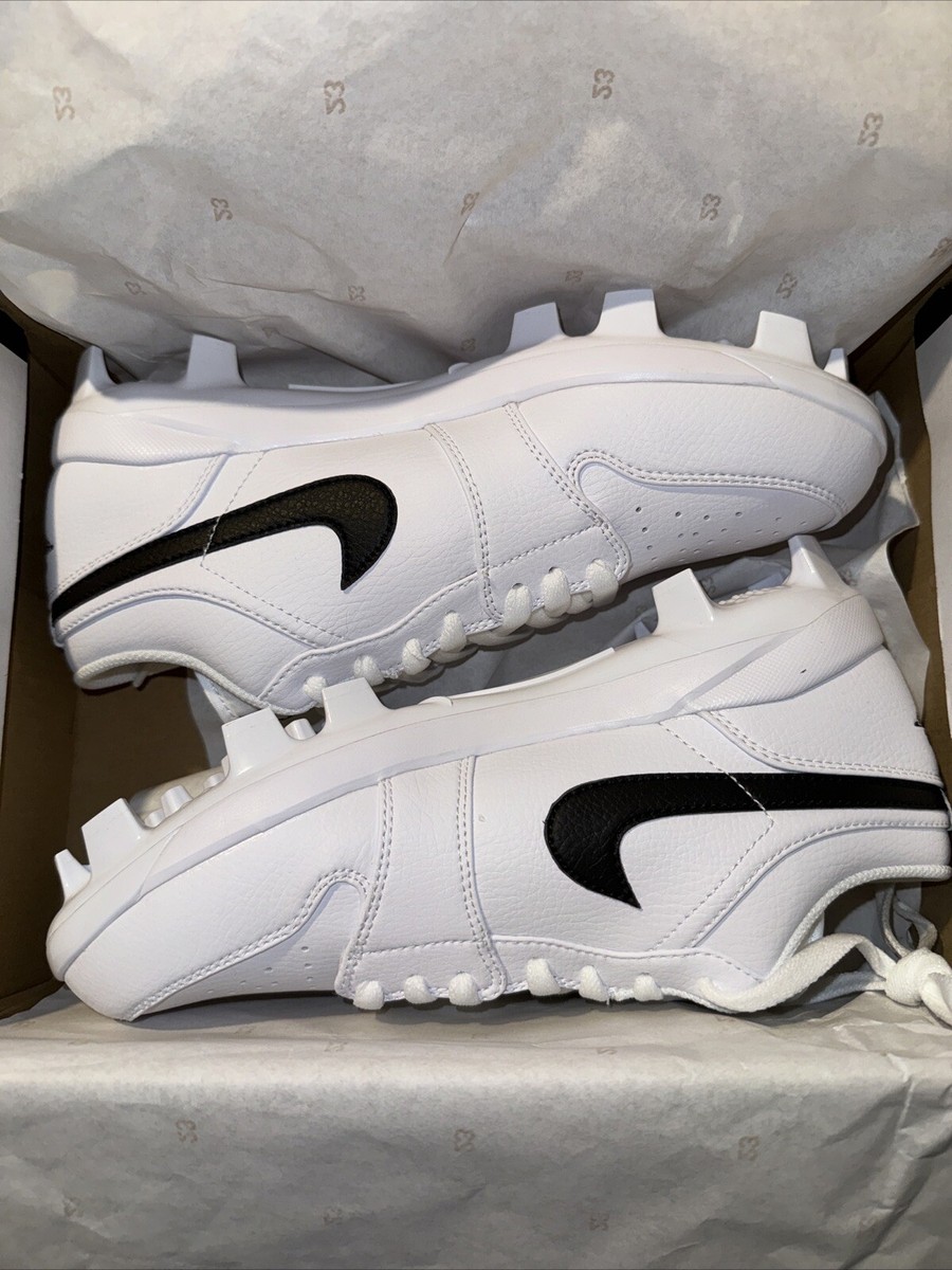 Jordan Brand（NIKE） - Jordan 1 Retro MCS LOWポイント ホワイト Nike Air Jordan 1 Retro MCS Low Baseball Cleat White Black
