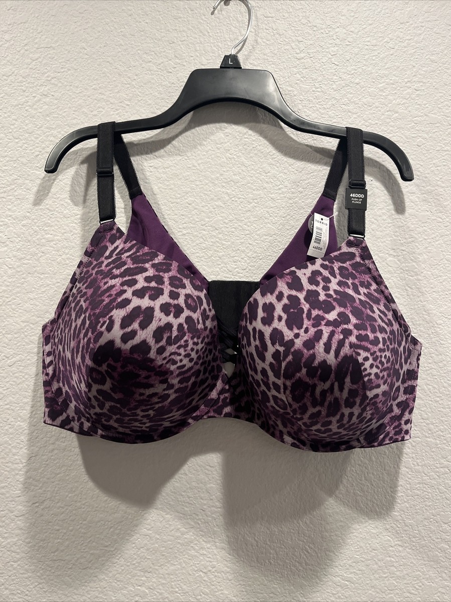 TORRID CURVE Leopard 360 BACK SMOOTHING WIREFREE PUSH UP BRA