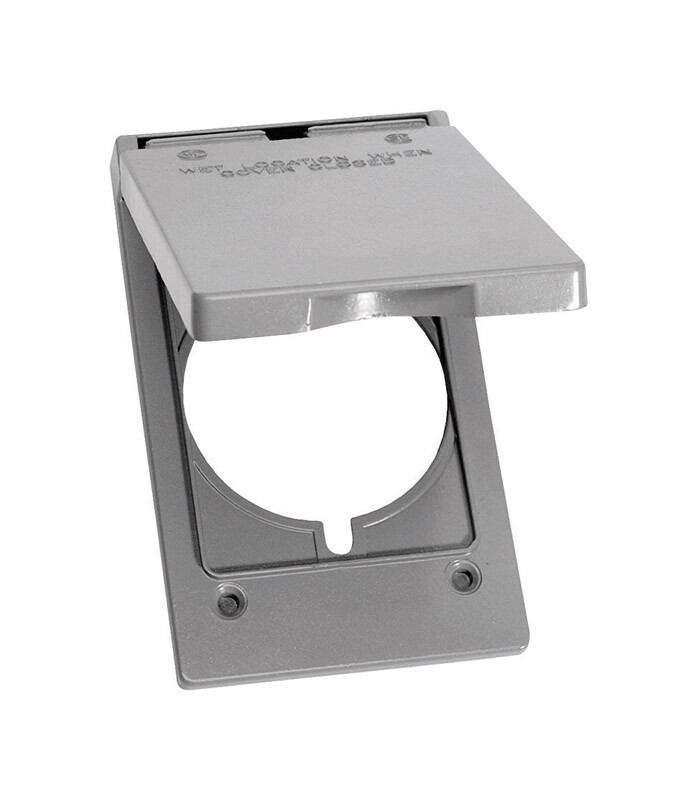 Sigma Electric Rectangle Metal 1 gang 30/50 Amp Receptacle