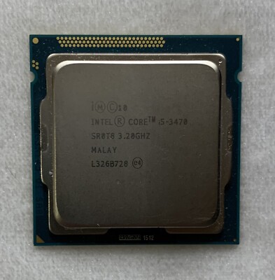  Intel Core i5-3470, LGA 1155, 3.6GHz, 5 GT/s, 6 MB L3, Quad Core, SR0T8, 77W 