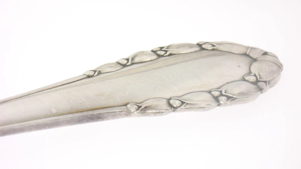 Cuchara y tenedor vintage de plata esterlina "Lirio del Valle" Georg Jensen Foto 3 de 4