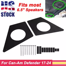 Speaker Roof Mounts -Fits most 6.5"SPEAKERS 1SET For 2017-2024 Can Am Defender