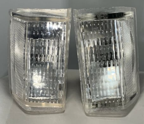 VW Rabbit MK1 Grill Clear Corner Lights 1980-1984 New Pair - Picture 3 of 3