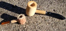 2 Corn Cobb Pipes 1- Bloom Brothers & 1- Meerschaum Vintage & UNUSED