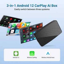 3in1 Streaming AI Magic Box W/Netflix YouTube IPTV-Android 12 for Wired carplay