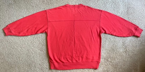 Aerie The Chill Crew Sweatshirt Long Sleeve Oversized Fleece Holiday Red Size S - 第 2/3 張圖片