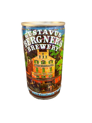 Gustavus Bergner's Brewing Co. Pull Top Beer Can Jos. Huber Brewing Co.