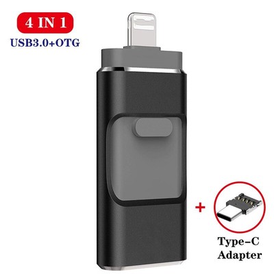 4in1 USB3.0 Flash Drive Foto Speicher Stick OTG für iPhone Android Typ C 2TB 1TB