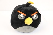 Angry Birds Plush Bomber Bird Stuffed Animal Black 6" with Tag Rovio Toy Factory
