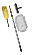 Ettore Professional Window Cleaning Kit With 4 Extension Pole For