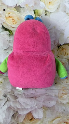 Pink PlushBot Robot Soft Plush Kellytoy Heart And Bow RARE 2014 Neon Colors - Picture 5 of 11
