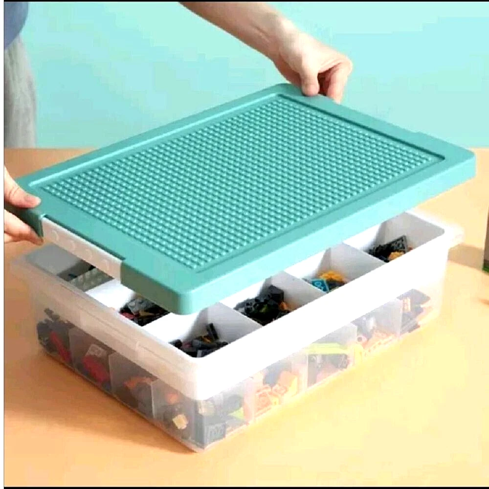 Lego Box Plastic Compartment Storage Container Screw Craft Set Box