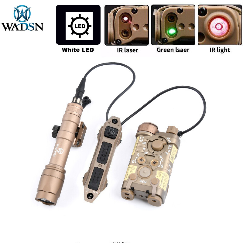 WADSN Airsoft NGAL Green/ Red laser M600C Scoutlight Dual