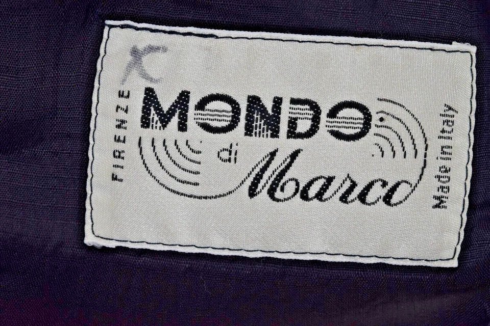 Abrigo deportivo de lana vintage Mondo di Marco talla 46 años 80 mangas tejidas 2 tonos hecho en Italia Foto 3 de 4