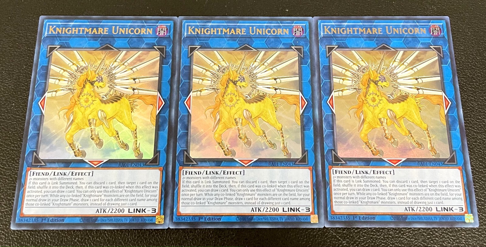 Yu-Gi-Oh! Knightmare Unicorn Ultra Rare – RA01-EN043 – 1. Edition Sammelkarte