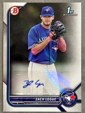 2022 Bowman Zach Logue 1st Bowman (paper) Autograph PPA-ZL