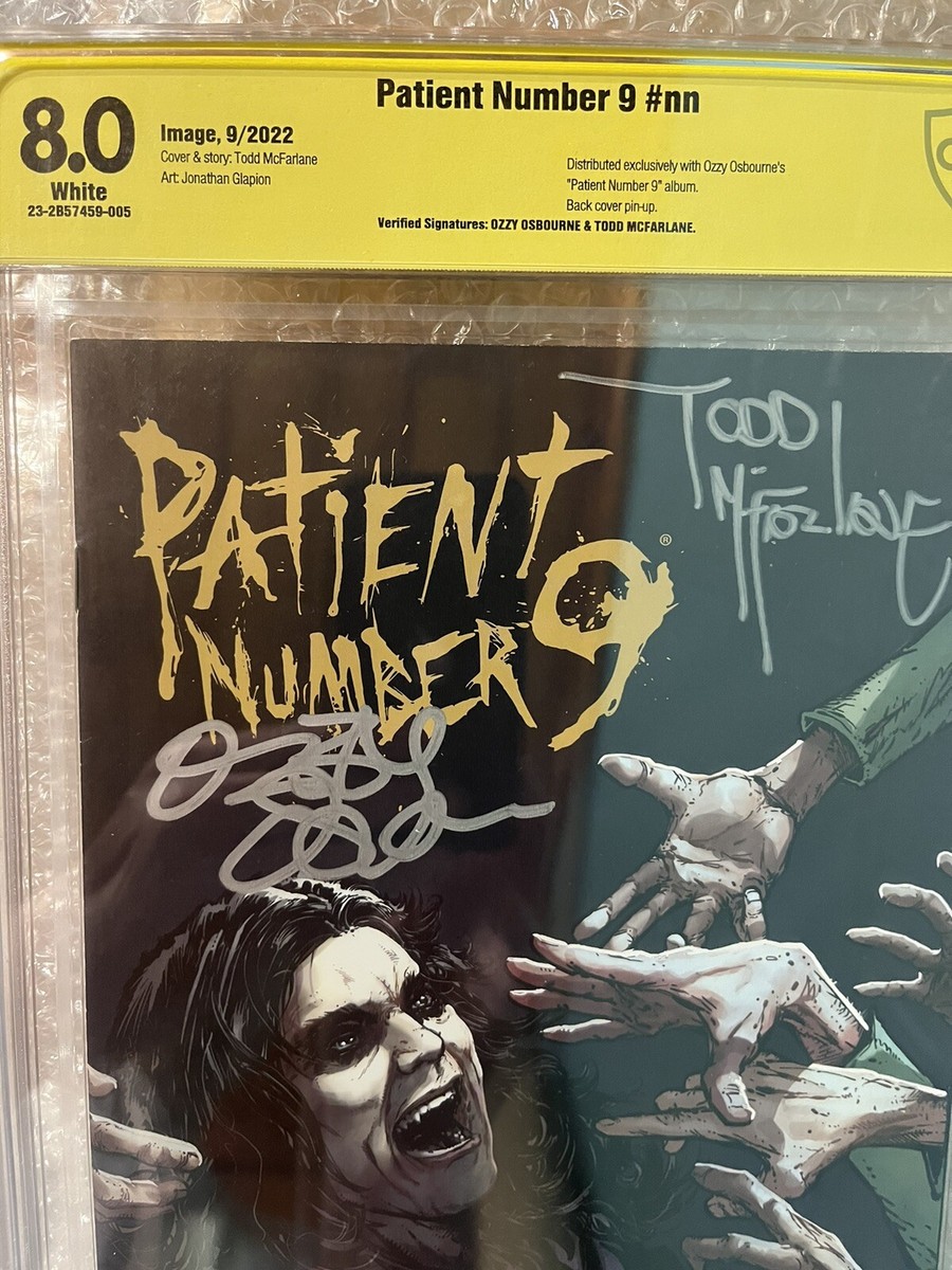 Ozzy Osbourne Signed &Todd McFarlane Signed Patient Number 9 Comic