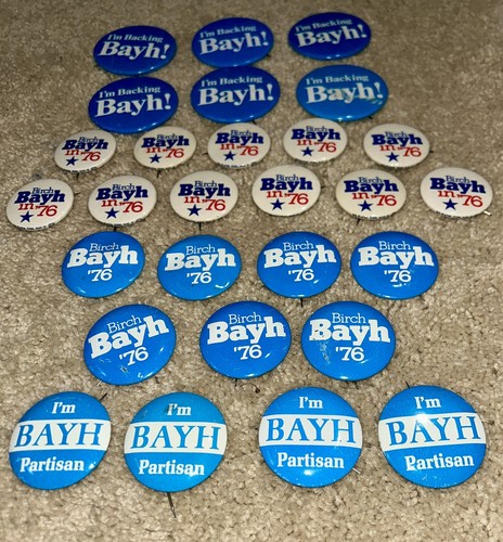 28 - 1976 BIRCH BAYH for PRESIDENT or SENATE Buttons 4 Varieties - Picture 7 of 7