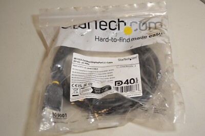 StarTech.com 6ft DisplayPort 2.1 Cable, VESA Certified DP40 DisplayPort Cable