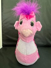 Wild Republic Sea Horse Stuffed Plush 12" Pink Purple Animal Glitter Toy Doll