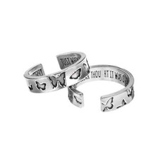 Butterfly Inspire Rings  Just when the caterpillar thought the world