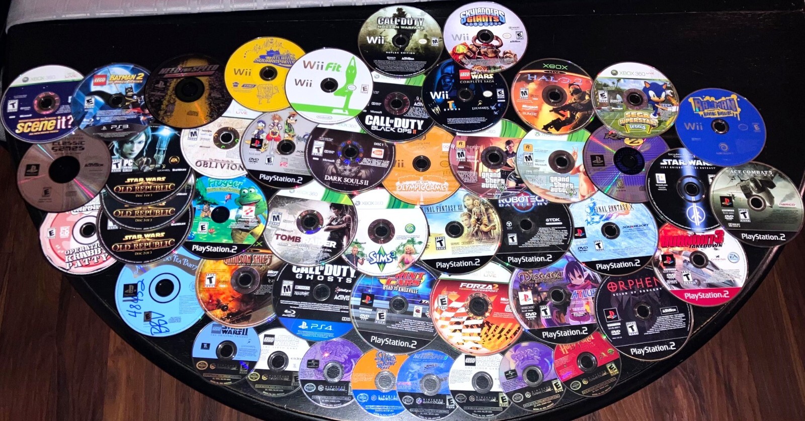 Game Discs Containers 44 Video Games Discs ONLY Need Resurfacing Nintendo Gamecube Wii PS1 ...
