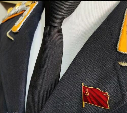 Soviet Union combat flag brass badge Lenin Red Star sickle axe Medal - Picture 4 of 6