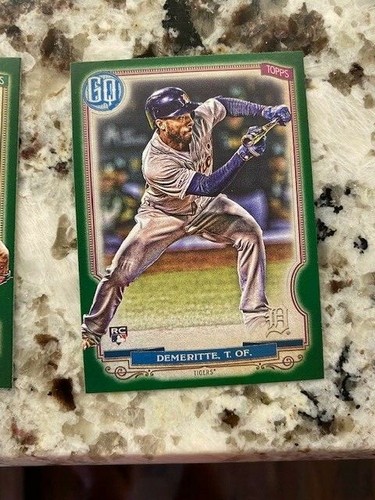 2020 TOPPS GYPSY QUEEN GREEN PARALLEL ROOKIE CARD TIGERS TRAVIS DEMERITTE #297 - 第 1/1 張圖片