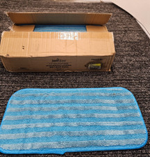 (QTY 12) JaniFiber 6213-BL 13" MicroFiber Scrubbing Looped Wet Mop Pads Blue