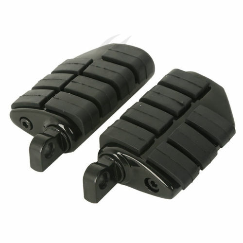 Black Anti Vibration Foot Pegs Mount Brackets Fit For Harley Street