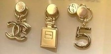 Set of 3 CHANEL Gold Charm Holiday Christmas Limited Edition 2023 Novelty GIFT