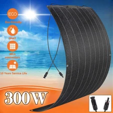 300W Watt Flexible Solar Panel 12V Mono Home RV Rooftop Camping Off-Grid Power