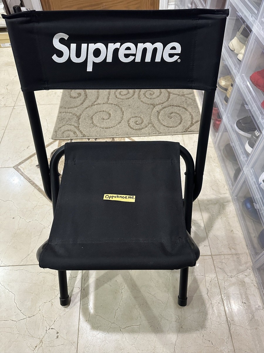 Supreme Coleman Folding Chair SS15 Rare Find preowned Black Supreme Coleman Folding Chair SS15 Rare Find preowned Black