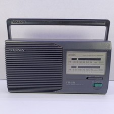 Sony ICF-24 AM FM Portable Radio 2 Band Tested Working Vintage Electronics