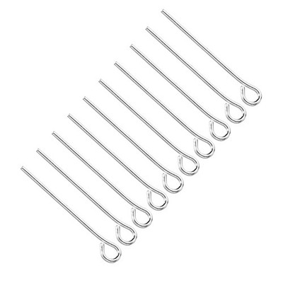 20mm Eye Pins Silver DIY Jewelry Findings Eye Pins , 500Pcs